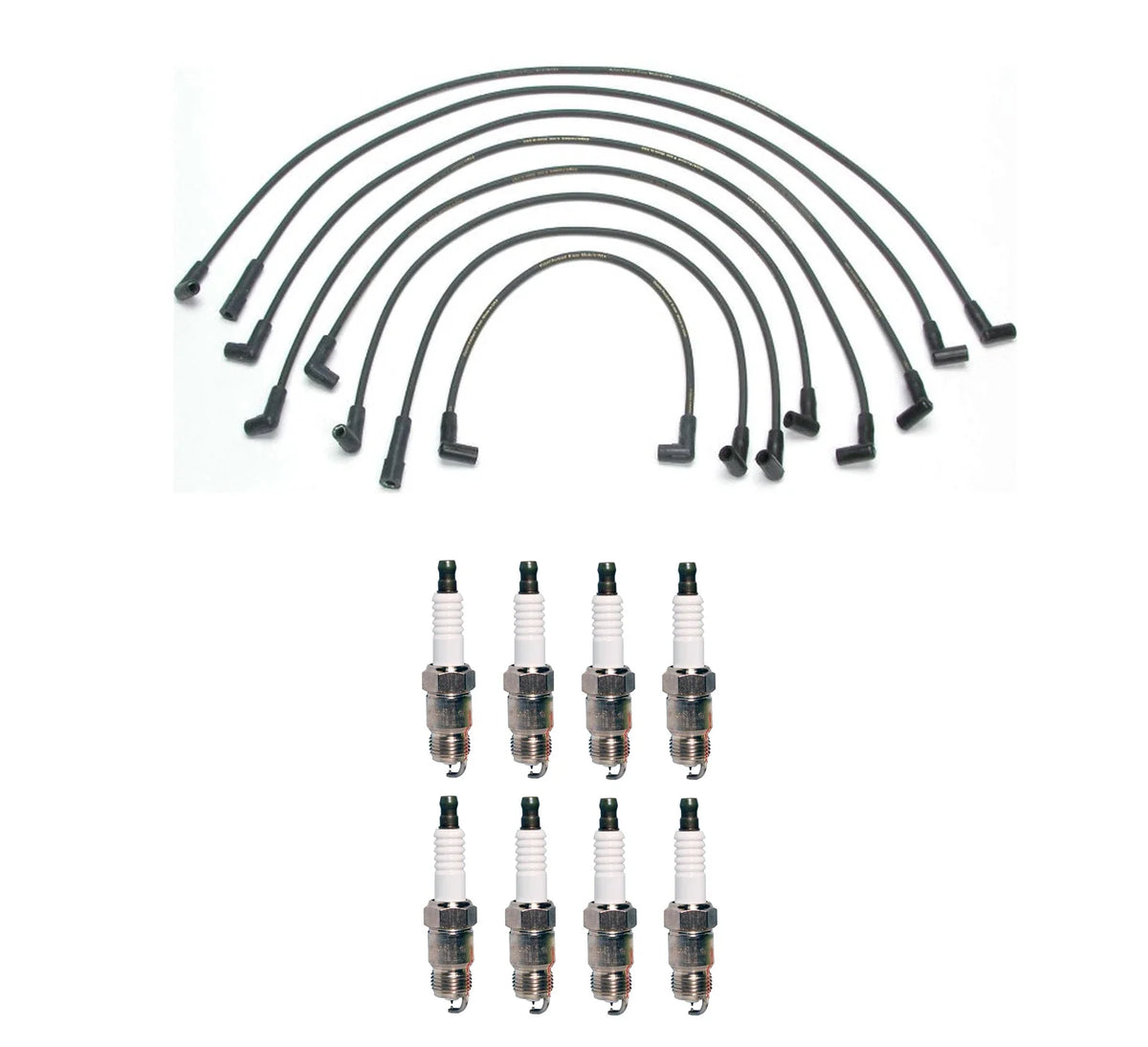 Denso 8mm Wire Set & 8 Iridium TT Spark Plugs Kit for Chevy GMC V8 (0–0)