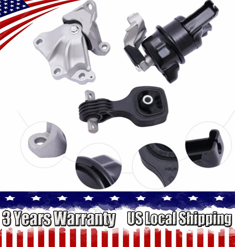 Engine Motor & Torque Rod & Trans Mount Kit for Honda Civic (2012–2013) MK024, MK073, 65021