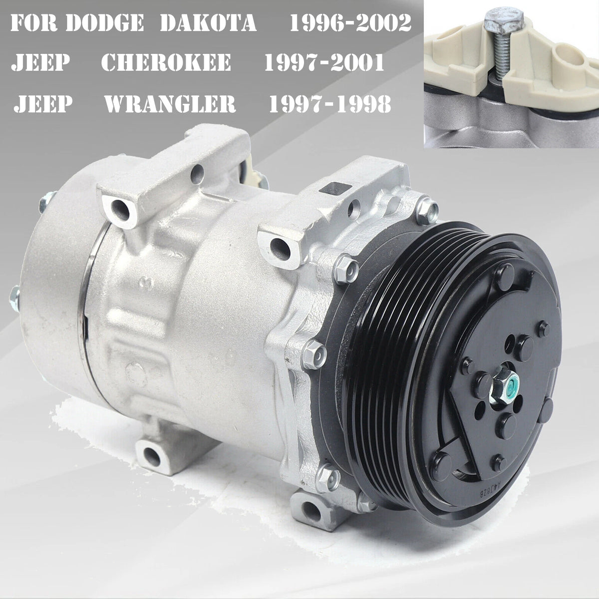 Air Conditioner Compressor for Dodge Dakota/Jeep Cherokee Wrangler (1996–2002) CO 4691C