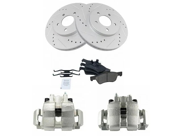 Front Brake Pad Rotor Caliper Set for Mazda Tribute (2001–2007) PJ984KN