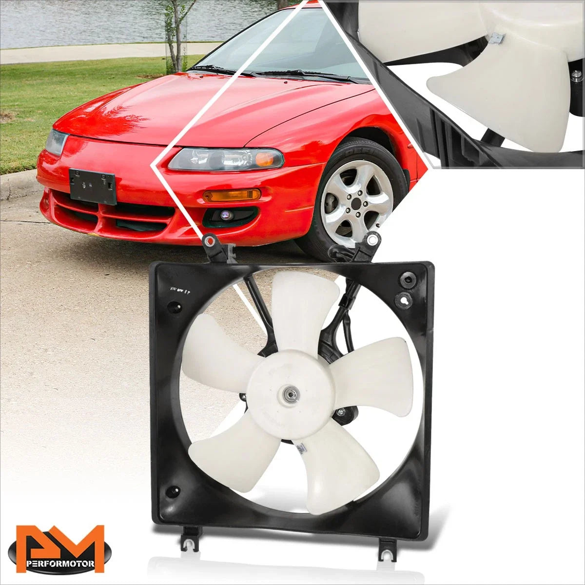 Radiator Cooling Fan Assembly for Sebring/Avenger 2.0L 2.5L (1998–2000)