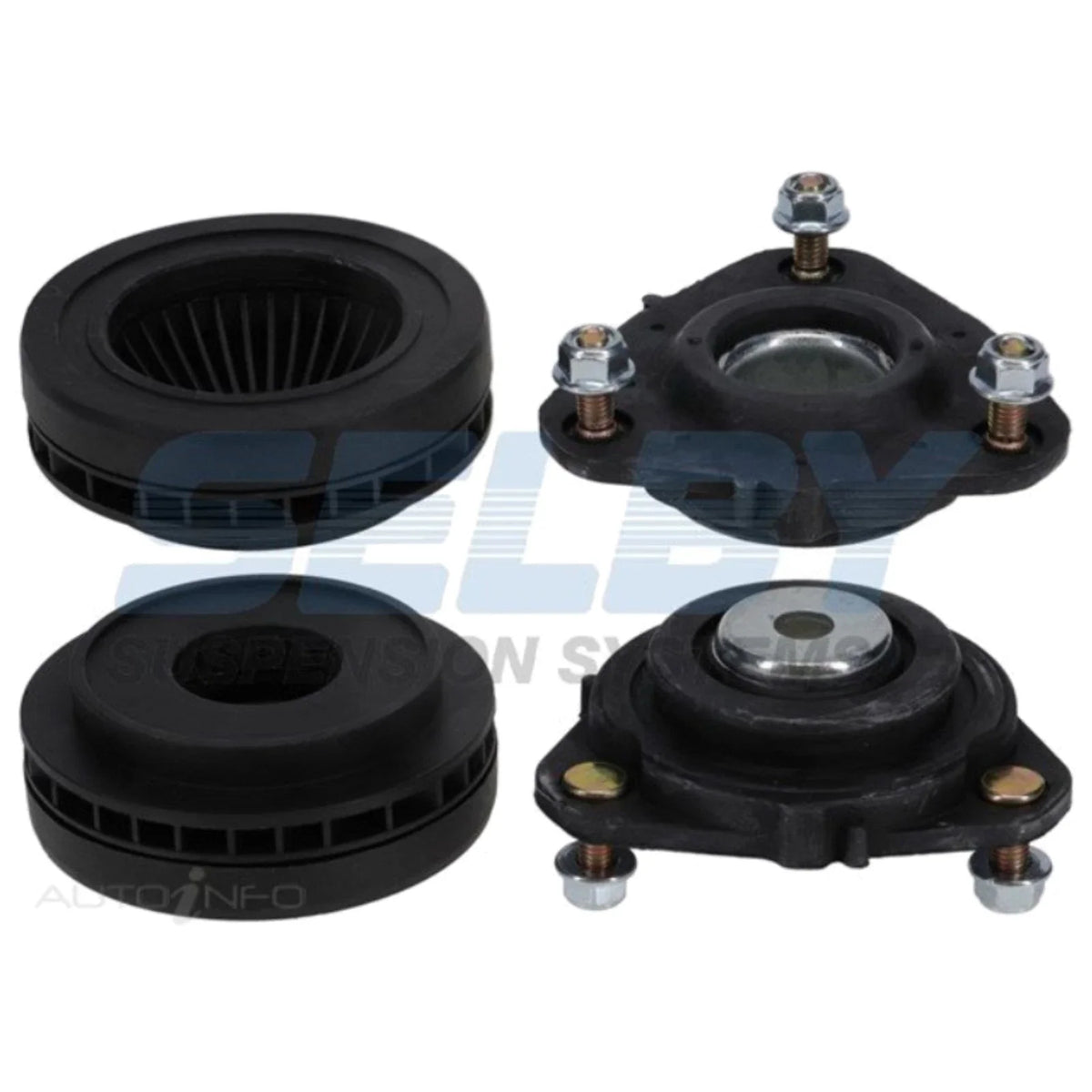 Set of 2 Front Strut Mounts for Ford Fiesta (2006 - 2008)