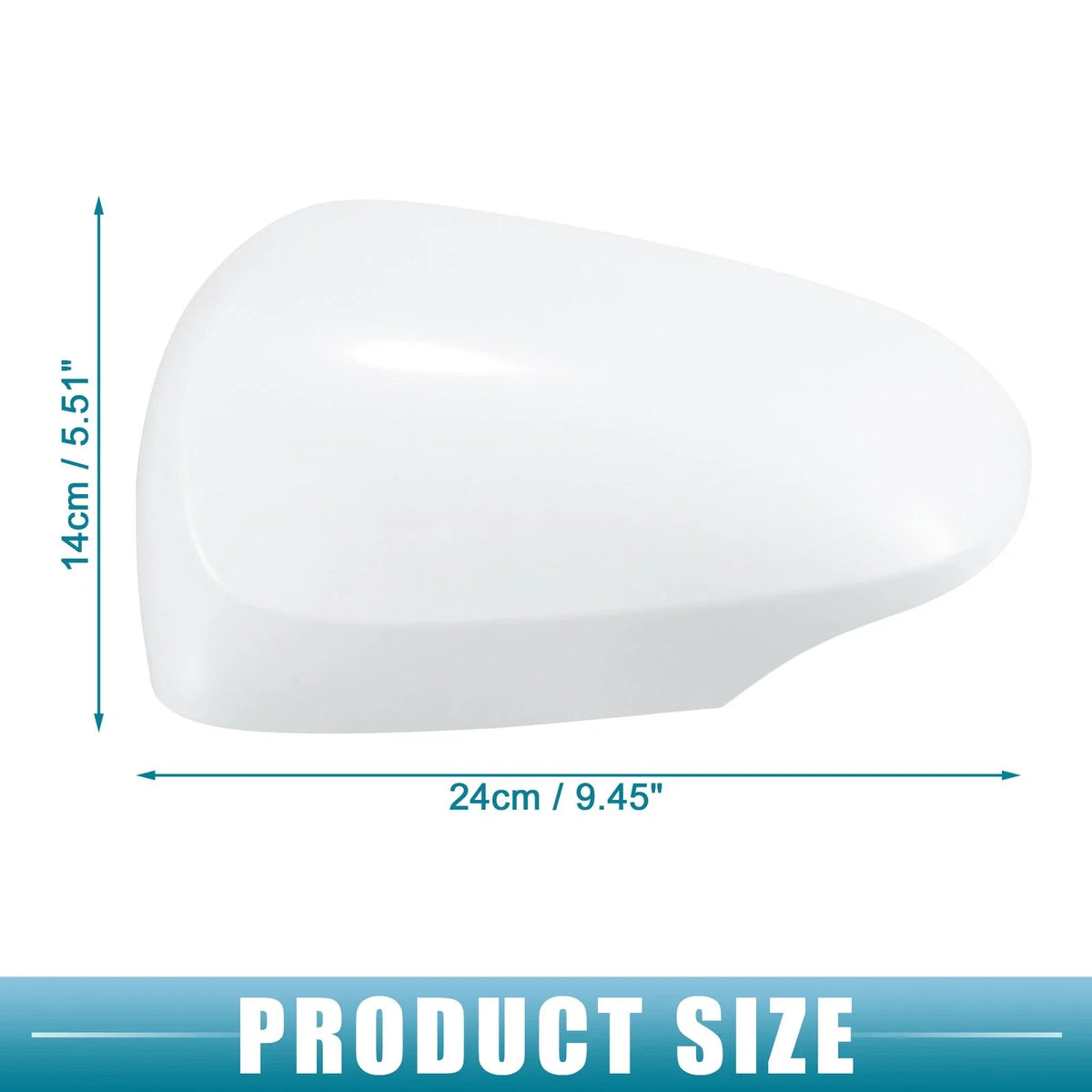 Left Rearview Mirror Cover No. 8794552170B3 for Toyota Prius C (2012–2018) White