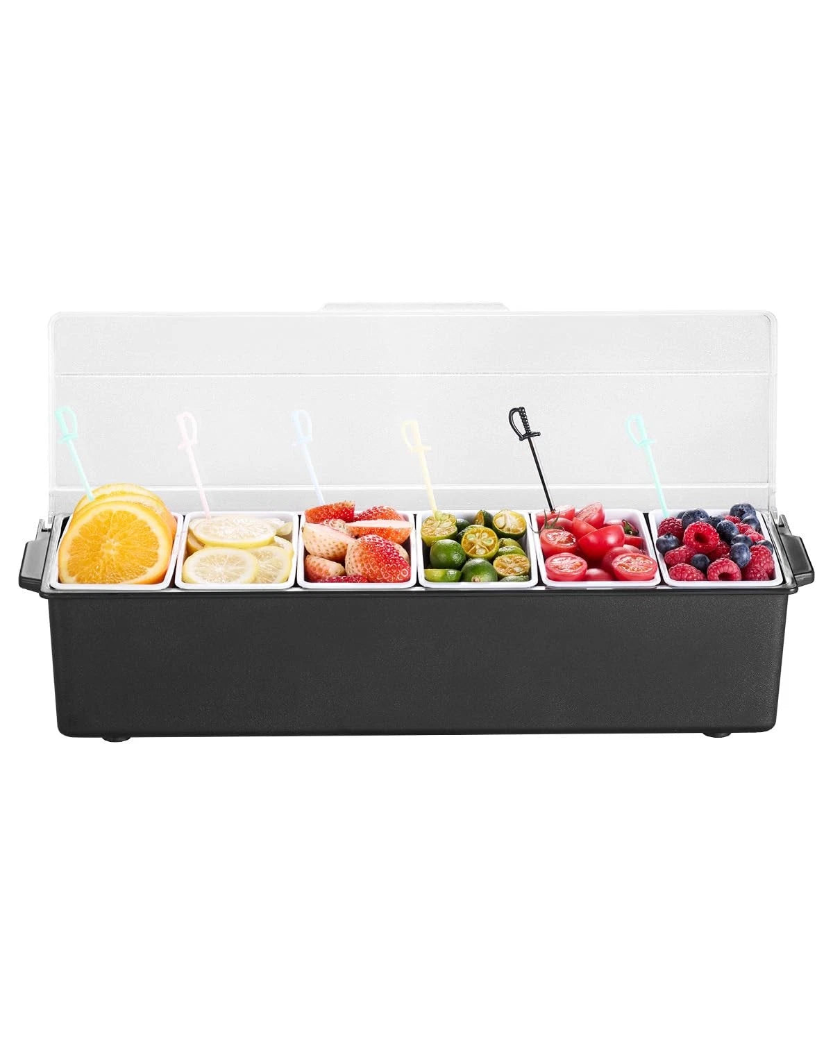 6 Compartment Chilled Condiment Server for VEVOR
