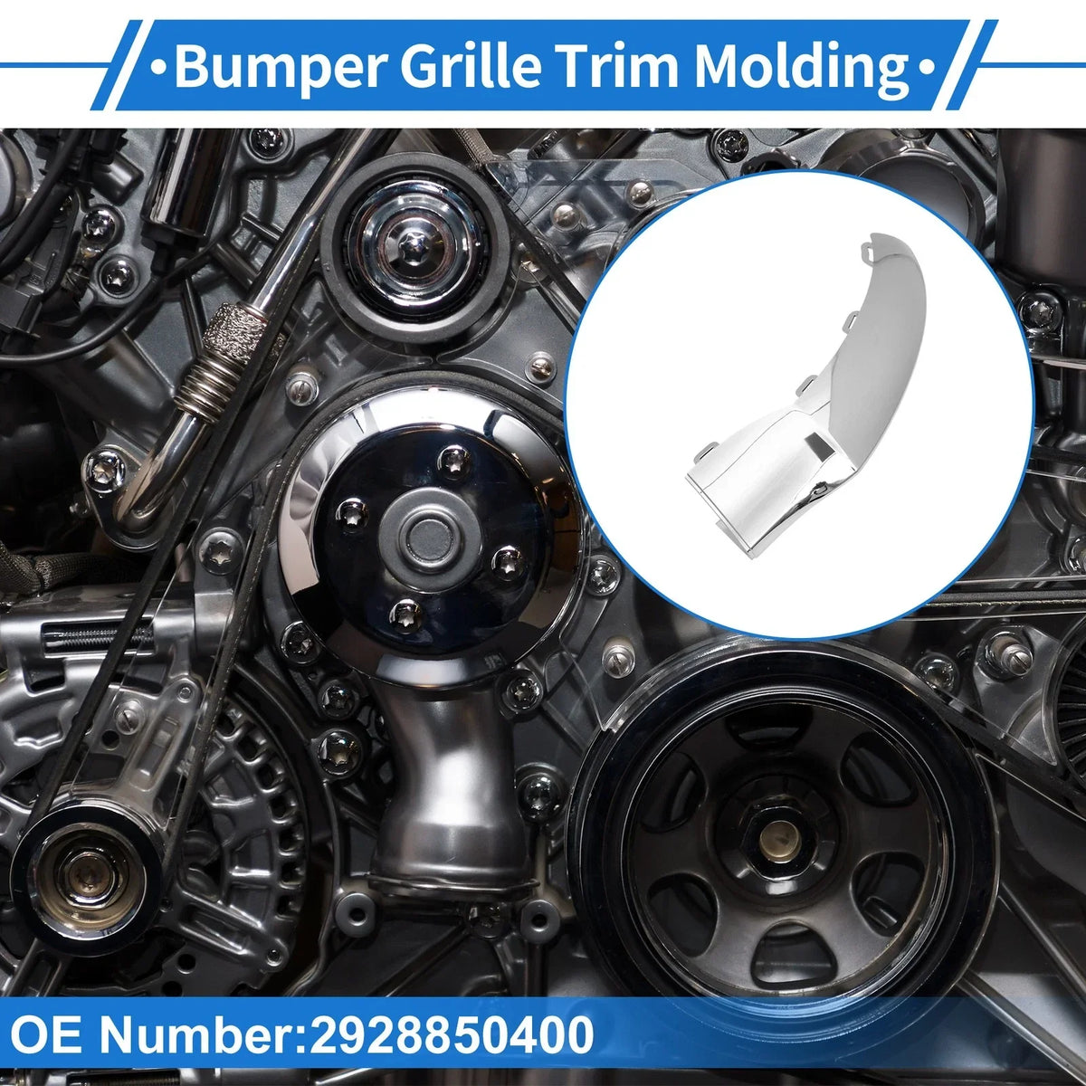 Bumper Grille Trim Garnish for Mercedes-Benz W292 GLE GLS (2015-2019)