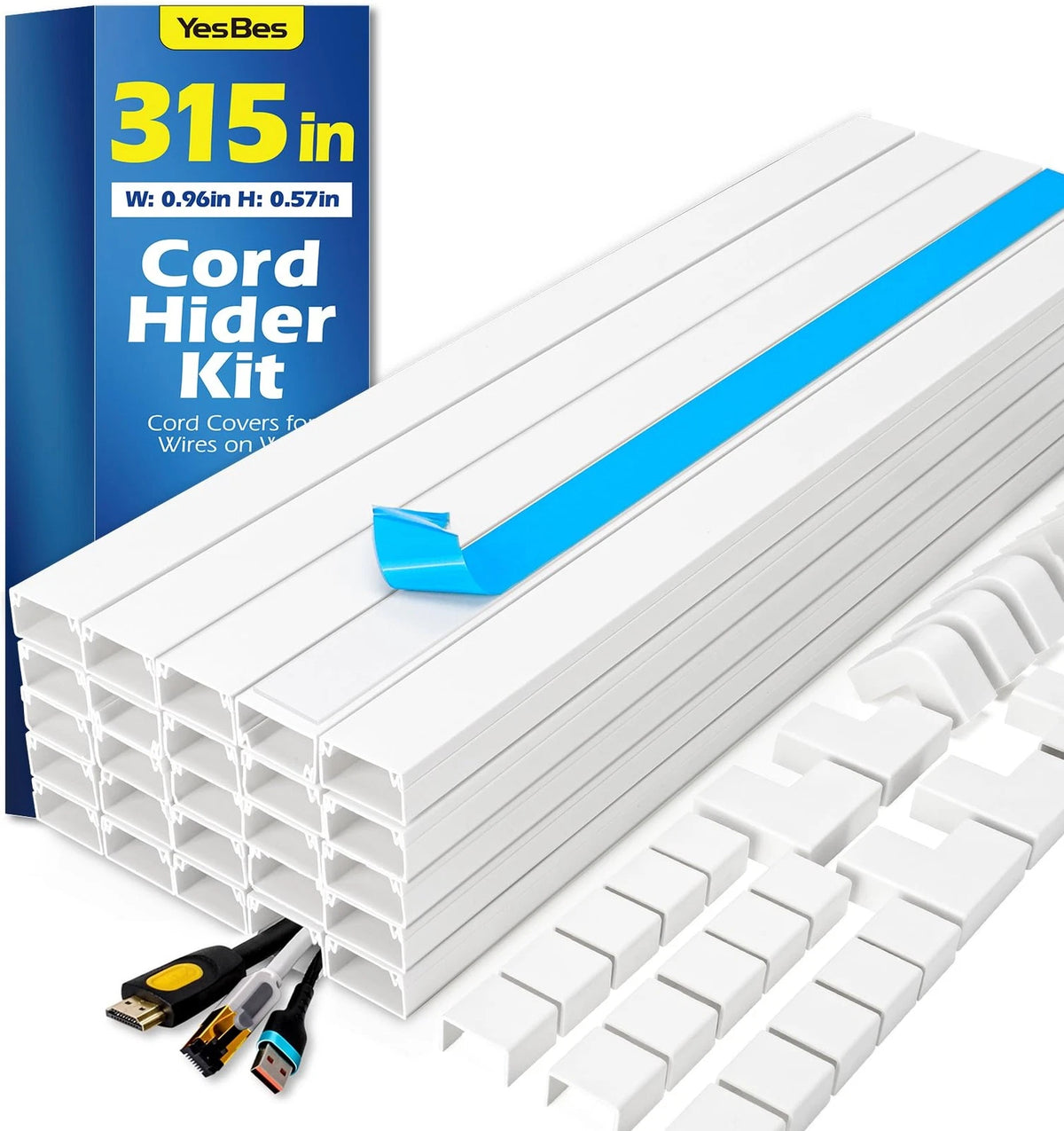 315in Cord Hider Kit, Paintable Cable Raceway Cover