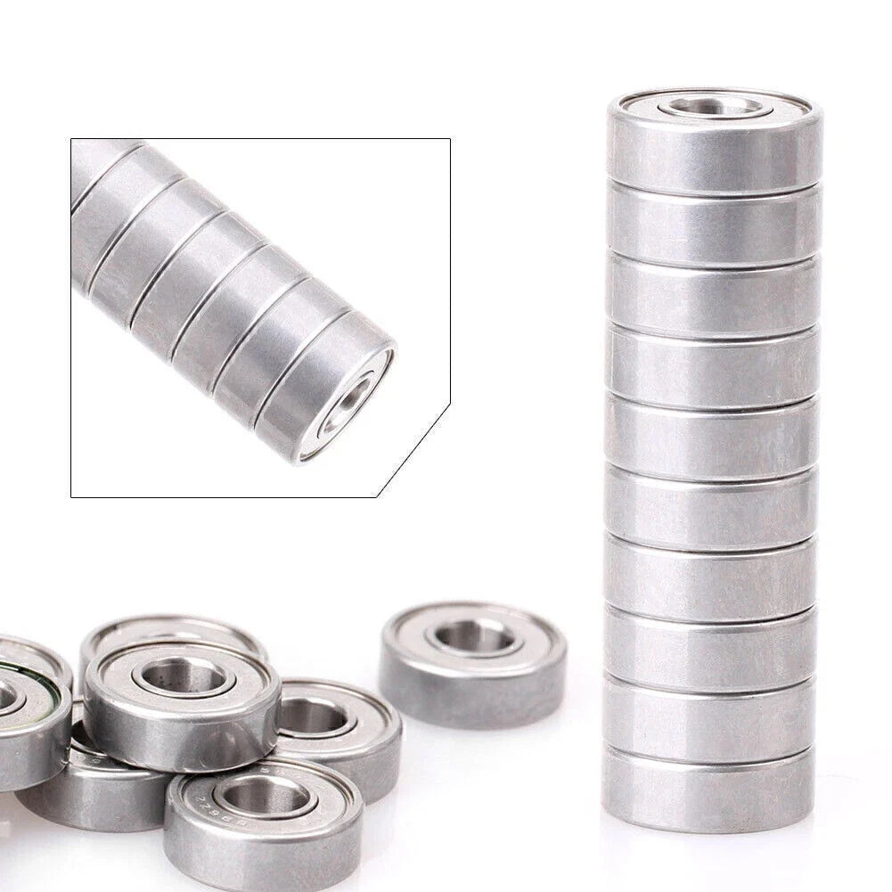 10Pcs 696-2Z 696ZZ Deep Groove Mini Ball Bearings for Micro Motor (6x15x5mm)