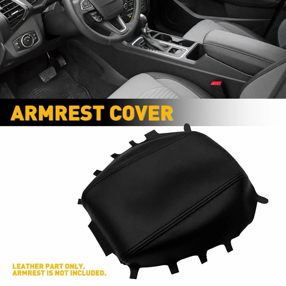 Center Console Lid Armrest Cover Trim for Ford Escape (2017–2019) Black