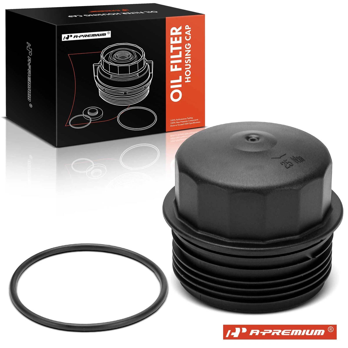 Engine Oil Filter Housing Cover Cap for BMW X1 E84, X3 E83 (2010–2012, 2006–2010) 11427808764