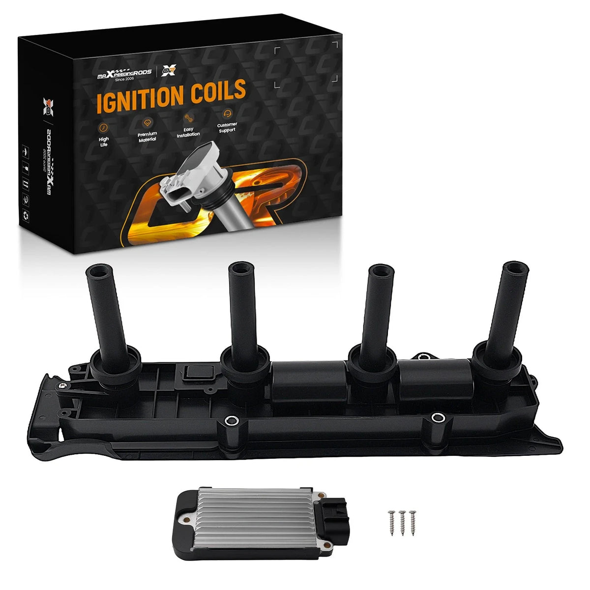 Ignition Coil Module for Chevrolet Oldsmobile Pontiac (2002–2006) L4 2.2L C-765
