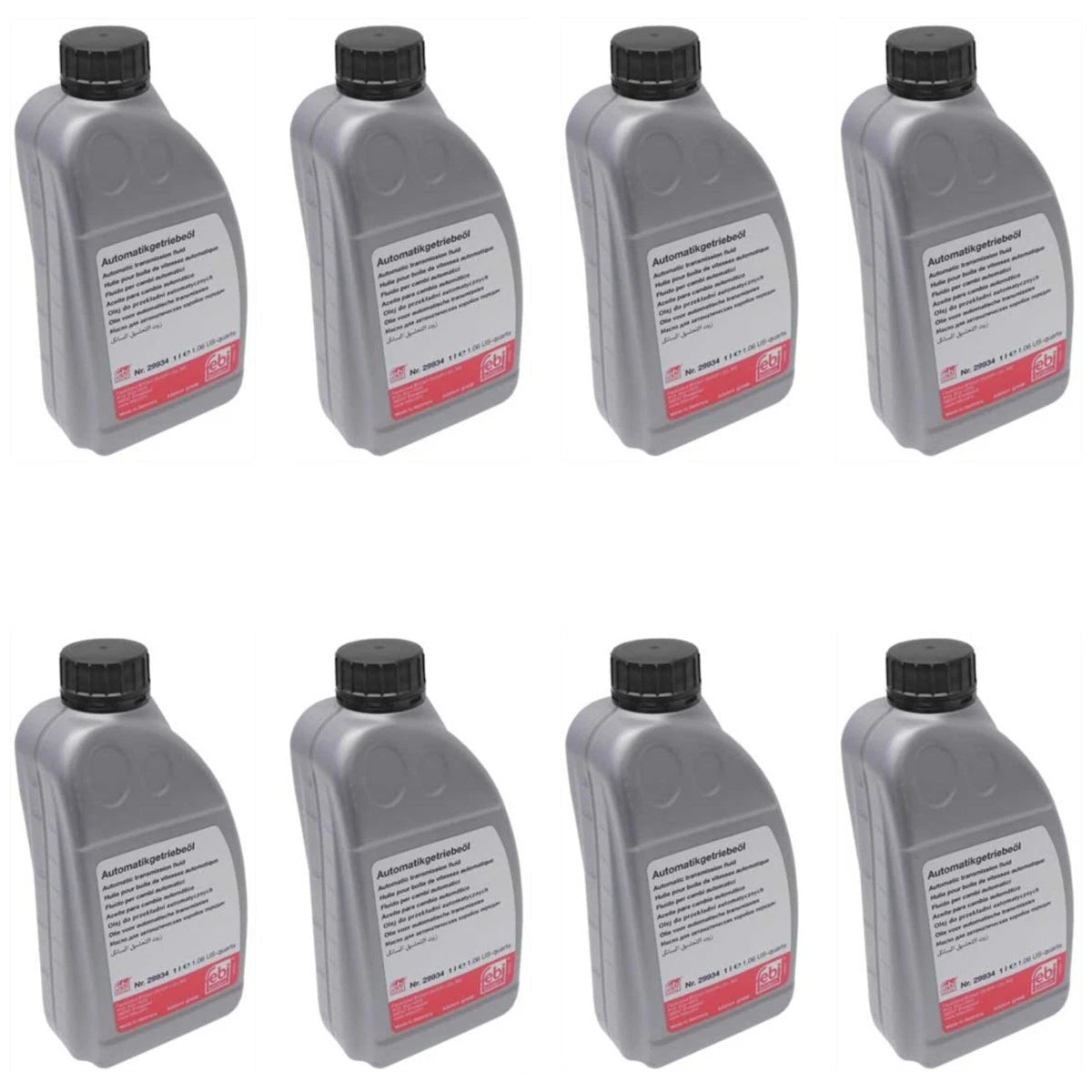 Set of 8 Automatic Transmission Fluids for VW Coupe Sedan CC (2008–2017)