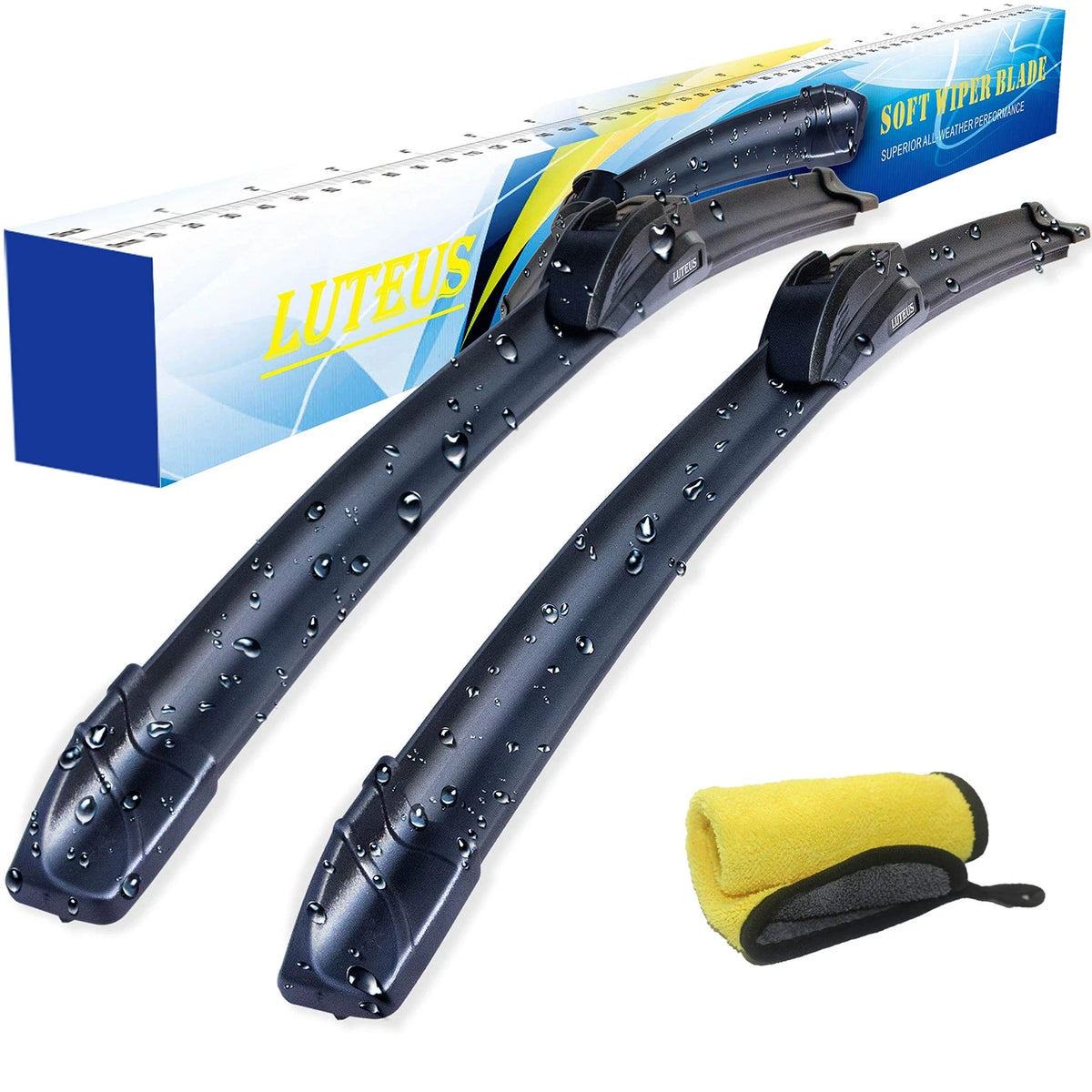 Set of 2 Windshield Wipers for 22" + 22" Blades