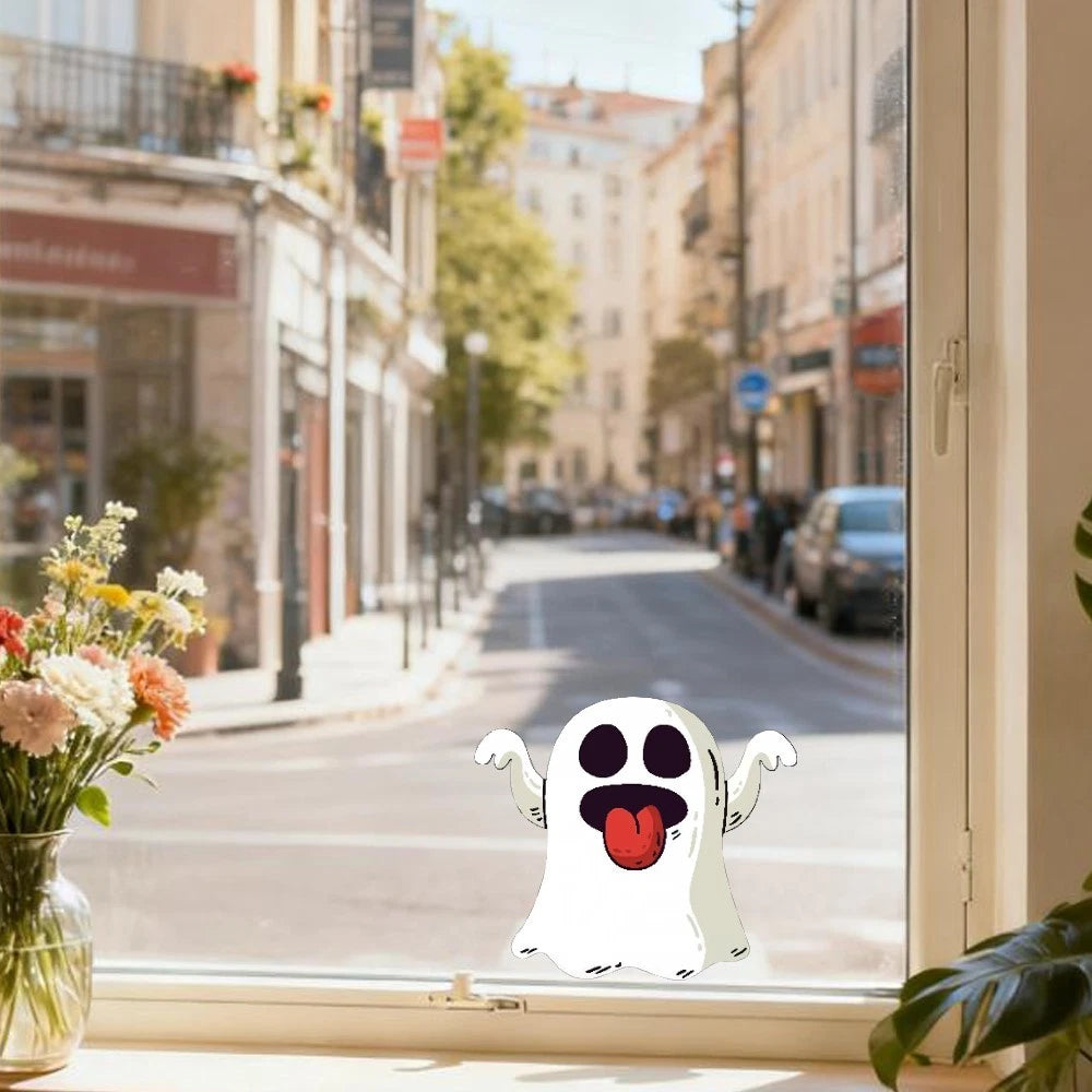 Waterproof Horror-themed Stickers for Luggage Car Windows Wall