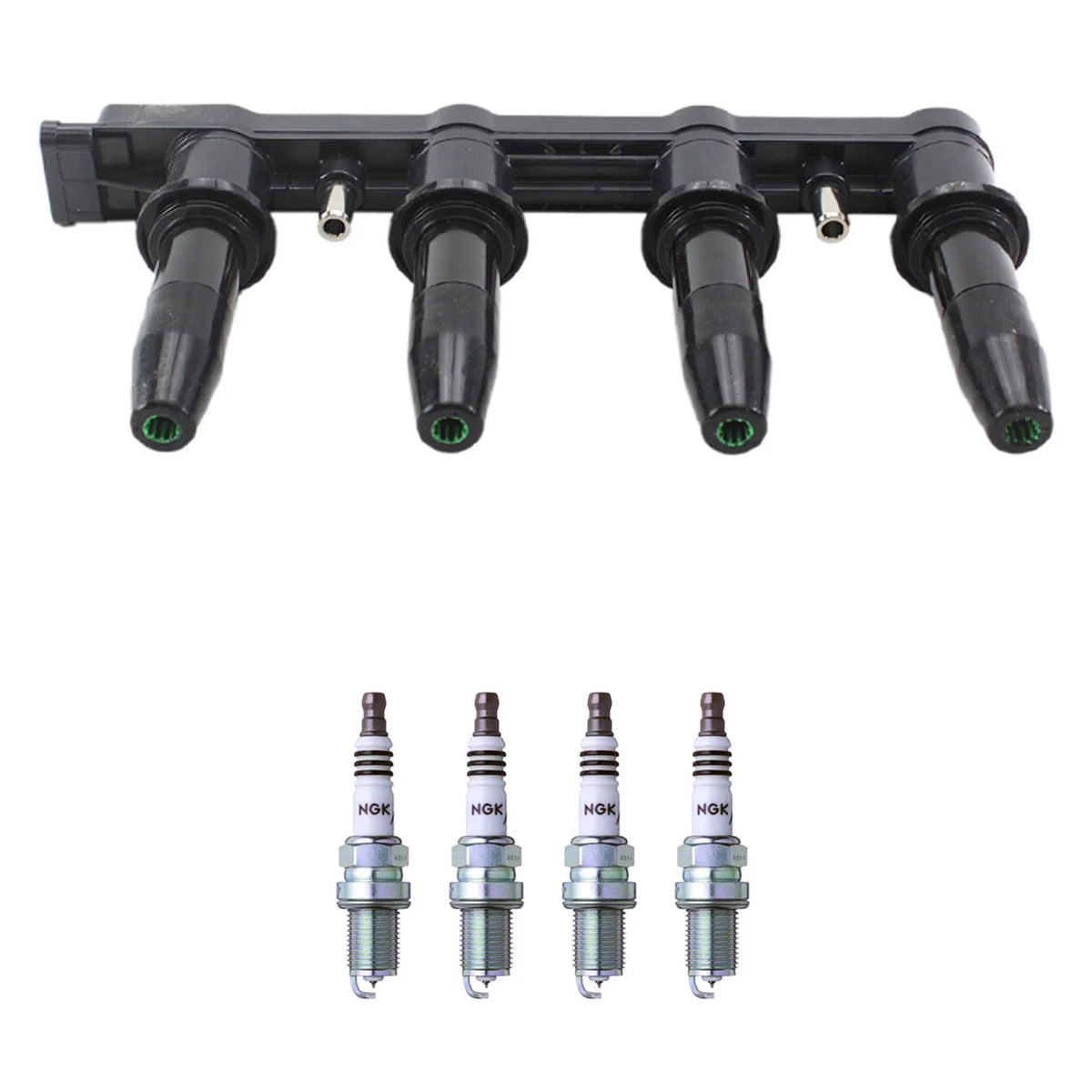 Set of 4 Ignition Coils & NGK Iridium Spark Plugs for Cruze Sonic (2011–2016)
