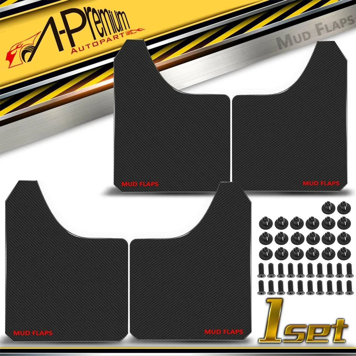 Set of 4 Universal Mud Flaps for Ford F-150 (2000–2020)