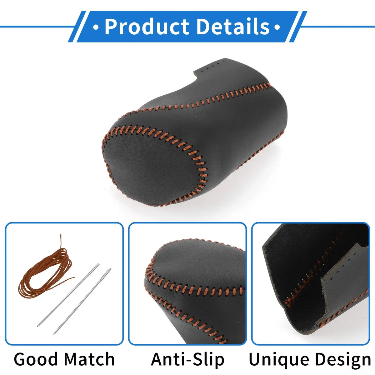 1 Pc Gear Shift Knob Cover for Chevrolet Malibu (2016–2020) - Black Brown