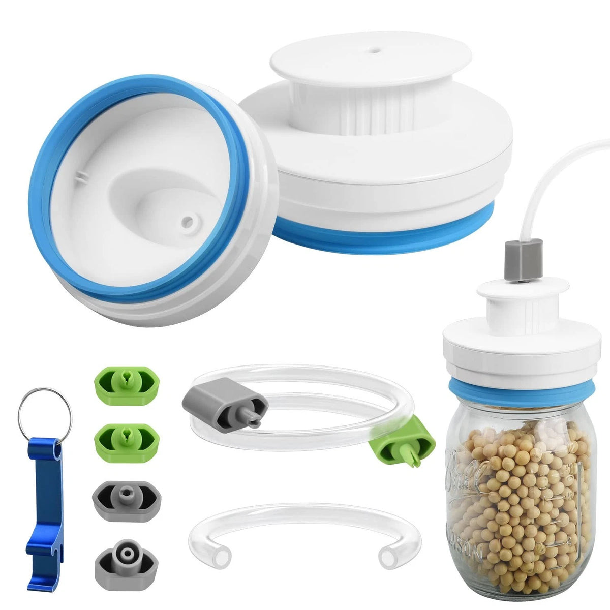Mason Jar Sealer Kit for FoodSaver Vacuum Sealer (Regular & Wide)