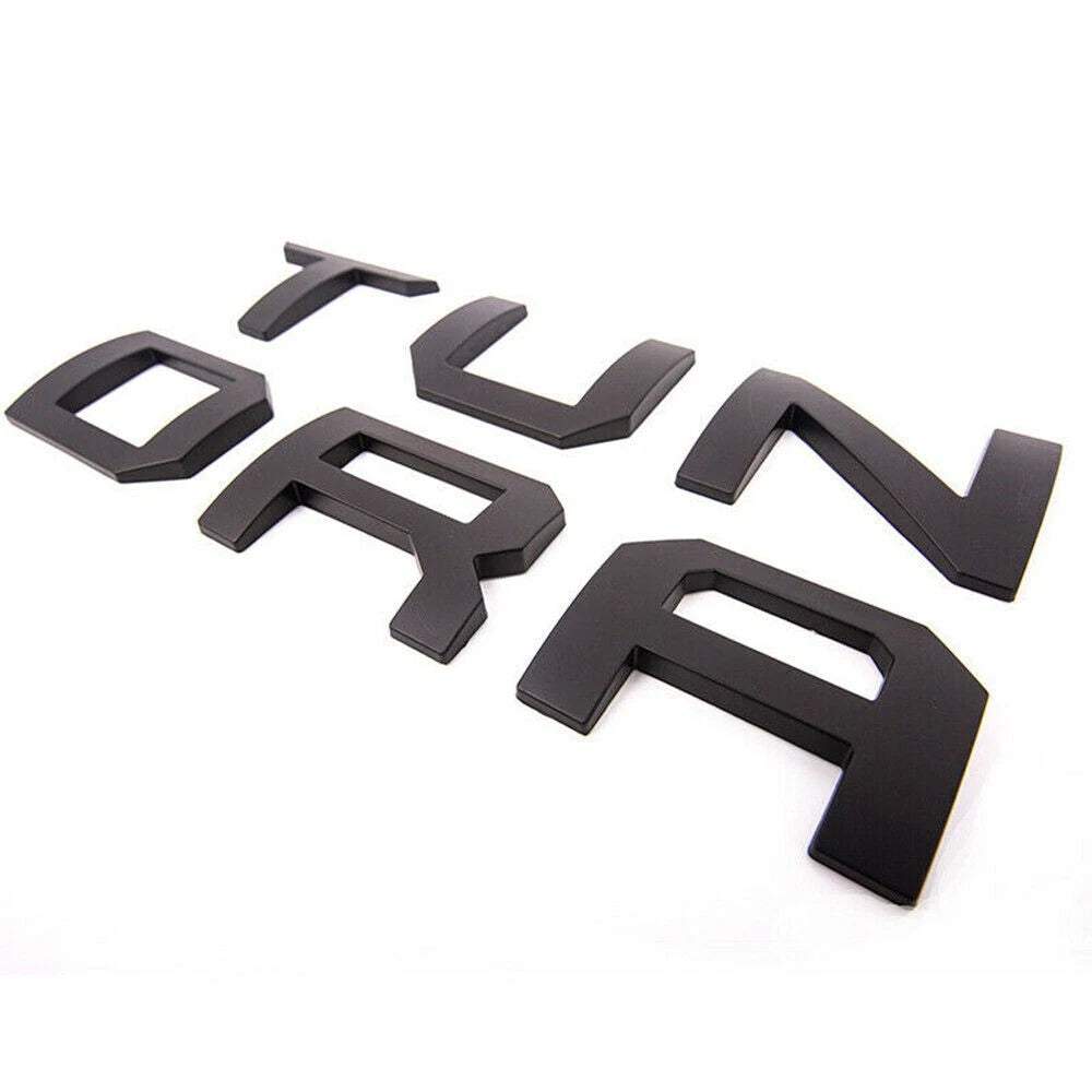 3D Raised Tailgate Insert Letter for Tundra (2014–2021) Matte Black
