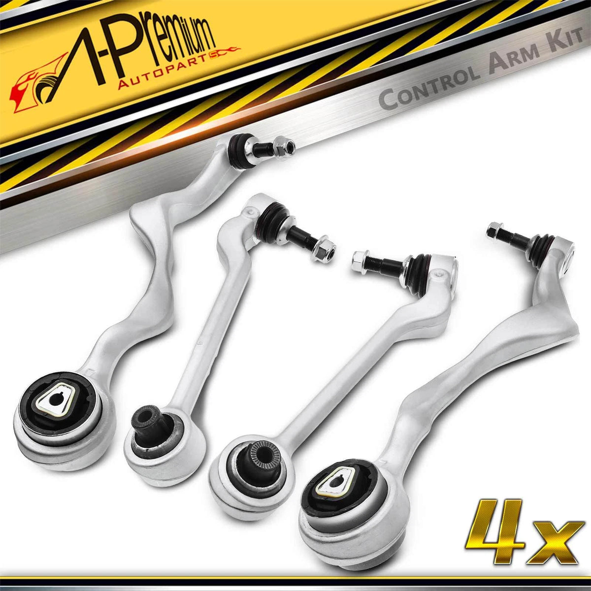 Set of 4 Front Lower Control Arm Ball Joint Assembly for BMW E82 E88 (2008–2013) - 31124036269, 31126763703, 31126763704, 31126763708