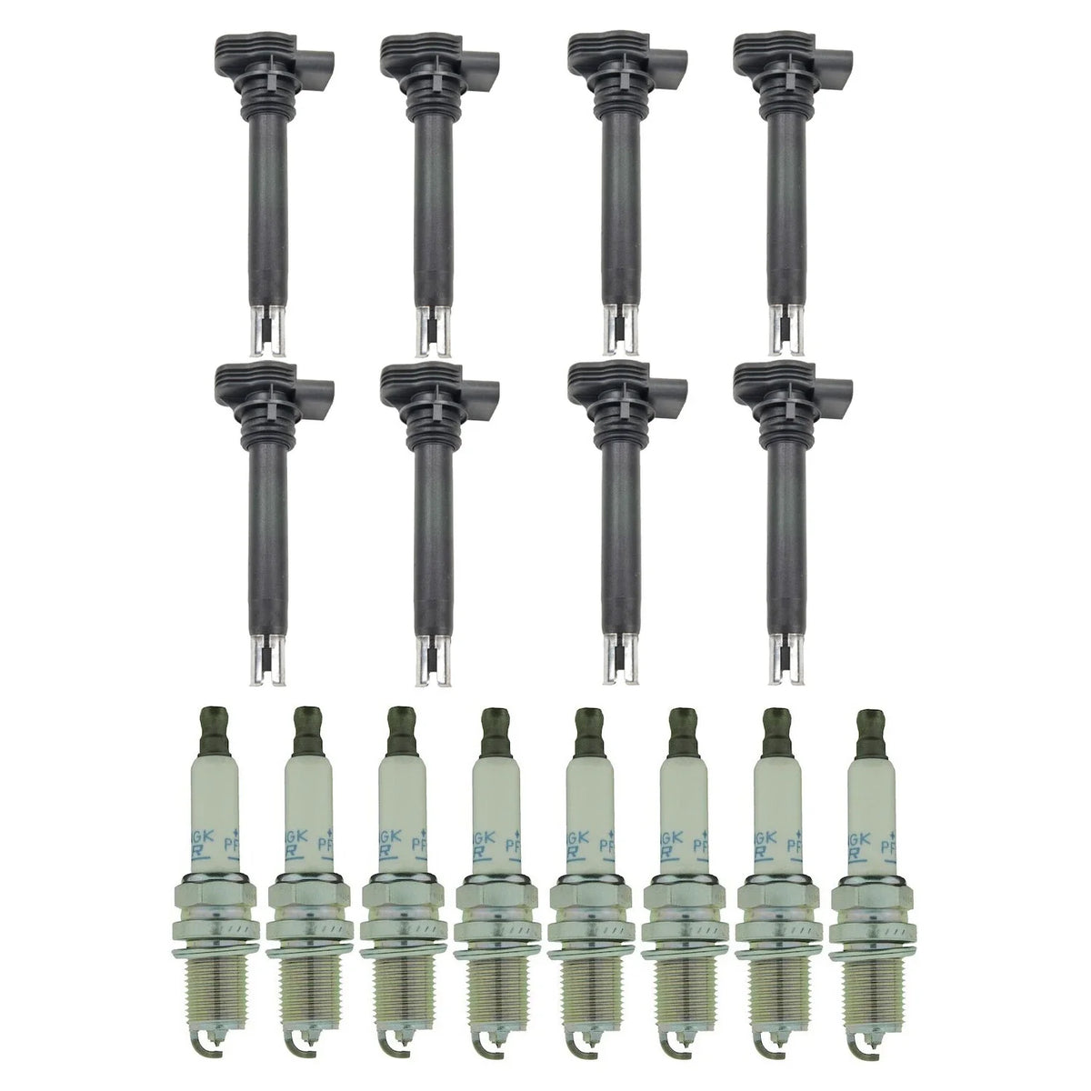 Set of 8 Ignition Coils & NGK Laser Platinum Spark Plugs for Audi R8 RS4 RS5 (2008–2021)