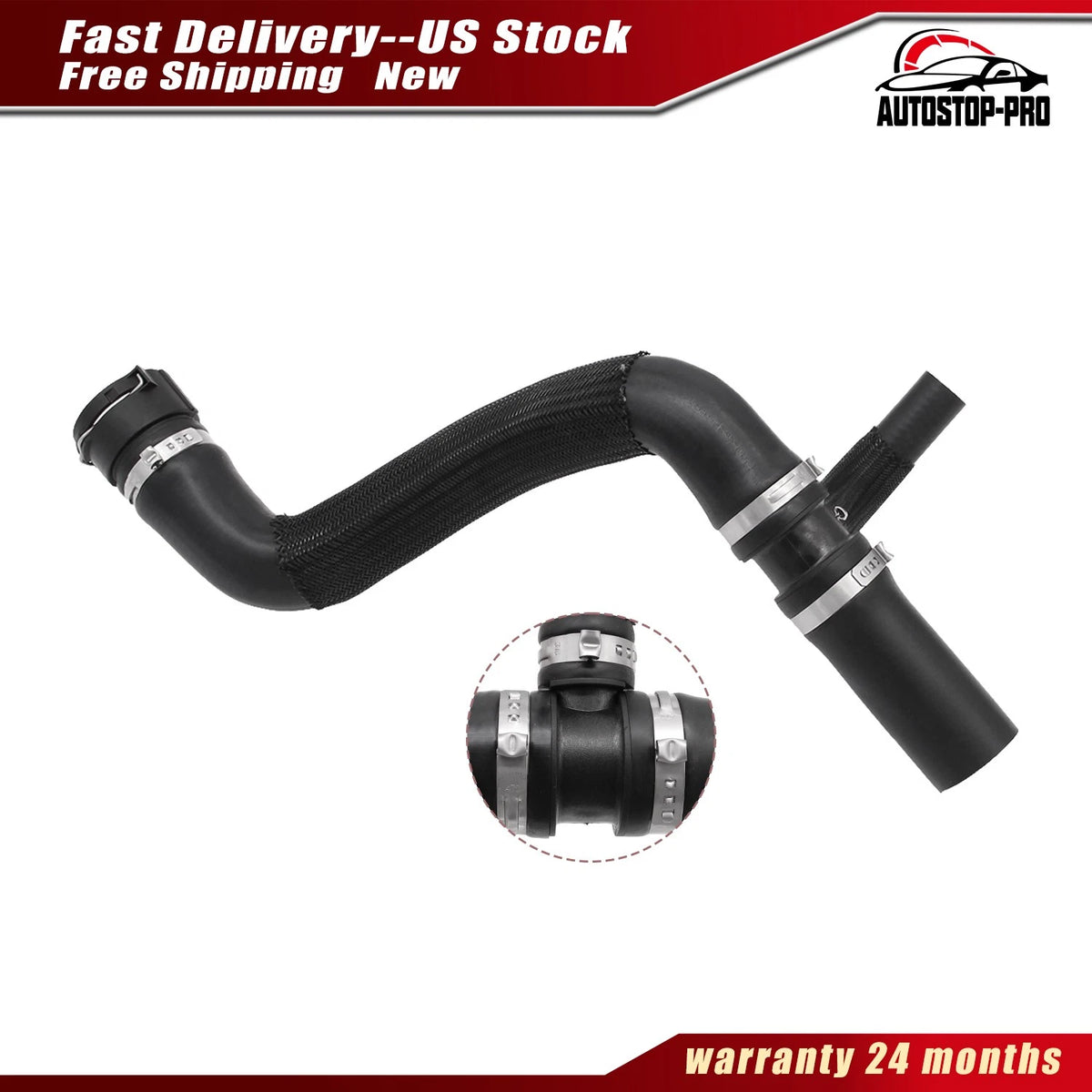 Engine Coolant Radiator Inlet Hose for Jeep Compass (2017–2022) 68297843AC
