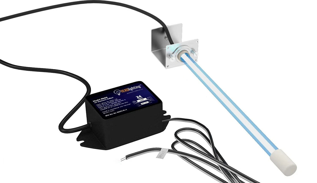 R600 24V HVAC Air Purifier UV Light Coil Cleaner 14" 18W for Automotive
