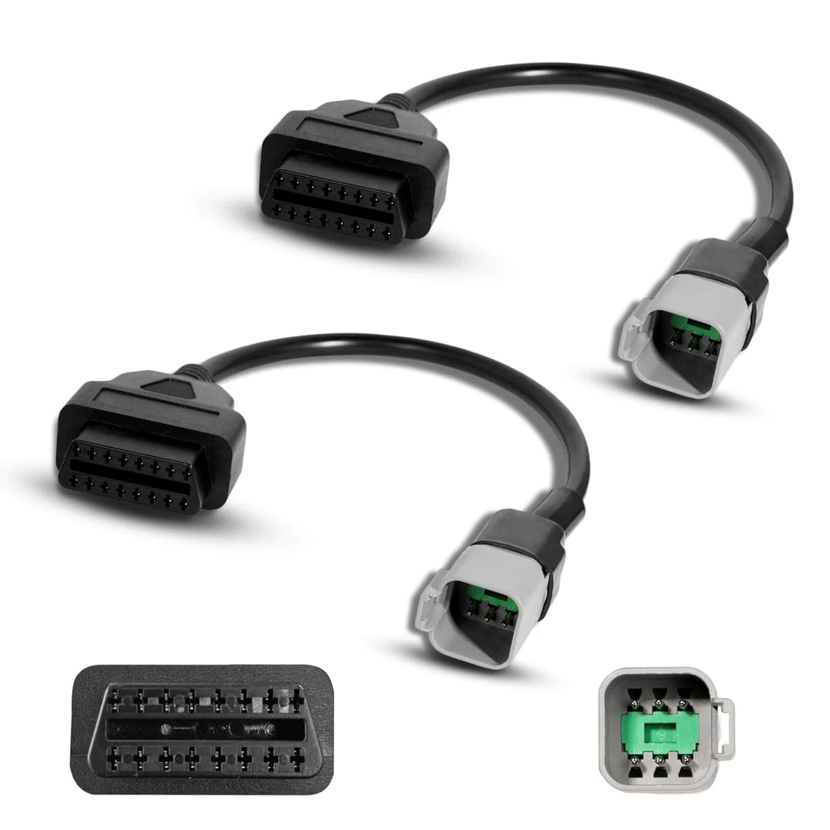 2X OBD2 Adapter Cable 6Pin to 16Pin for BRP Can-Am