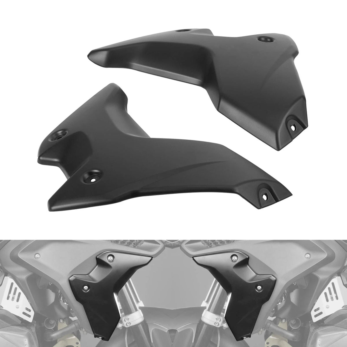 Side Frame Fairing Cowl Guards Radiator Cover for BMW R1250GS (2019–2023)