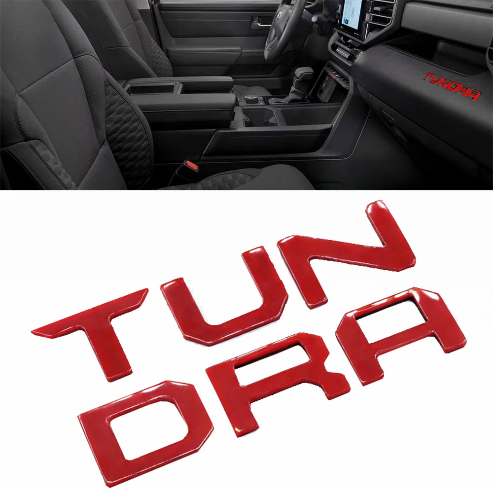 3D Letter Emblem Badge for Tundra (2022–2026)
