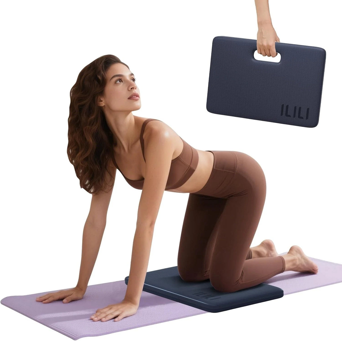 Yoga Knee Pad for Yoga Practice (Foldable, TPE, 24"x17"x0.5")