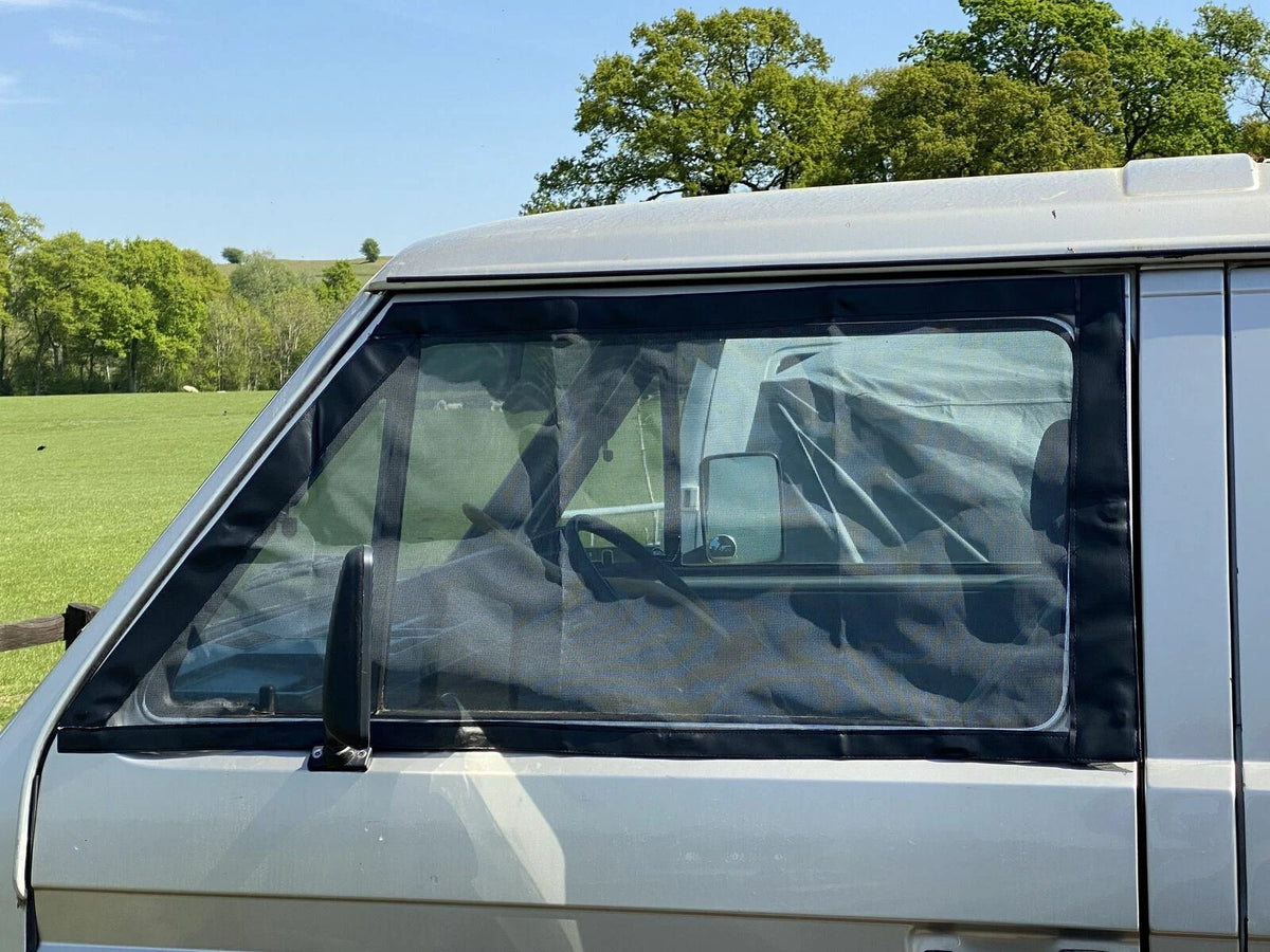 Cab Door Window Fly Screen Mesh Mosquito Net for VW T25 T3 Transporter