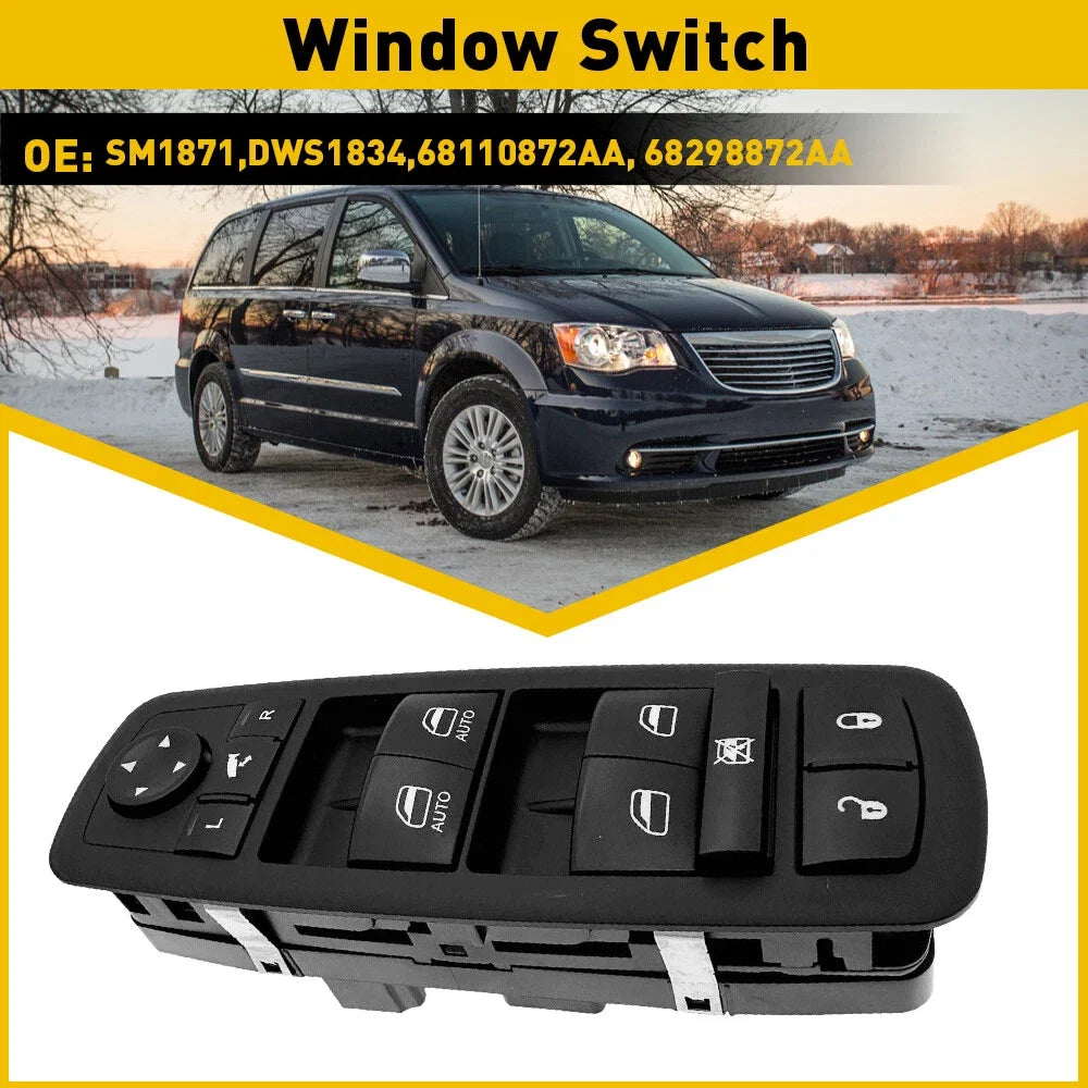 Master Power Window Switch for Chrysler Town & Country, Grand Caravan (2012–2016)
