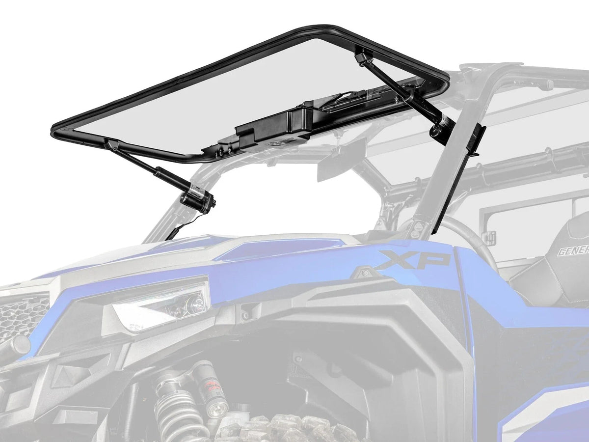 Maxdrive Power Flip Glass Windshield for Polaris General XP 1000 (2016–2023)