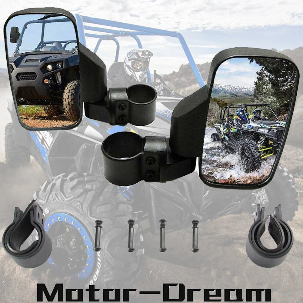 Set of 2 Rear View Side Mirrors for Polaris RZR Ranger (2010–2023)