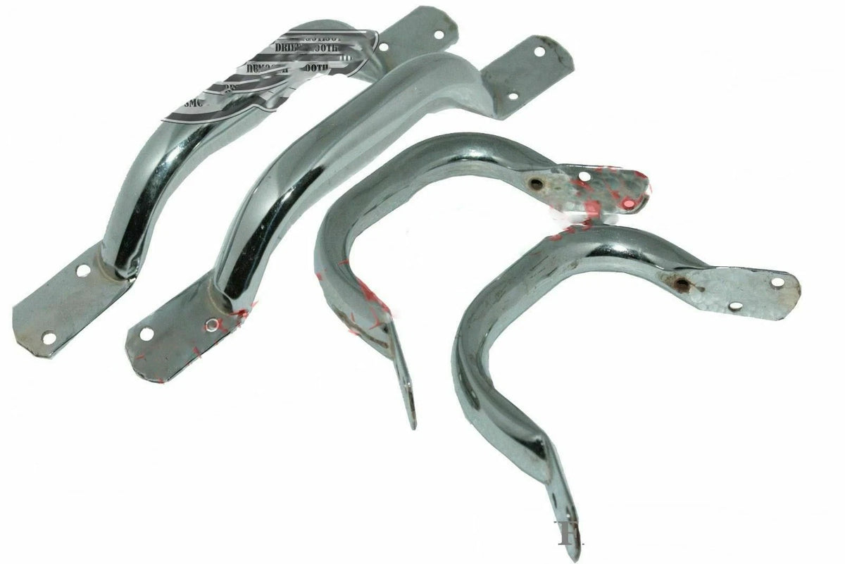 4X Chrome Side & Rear Body Lifting Grip Handles for MB Jeeps (1941–1945)