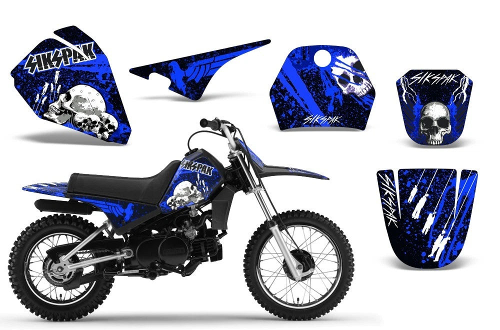 Graphic Stickers +#PLT Decals for Yamaha PW80 (1996–2006)