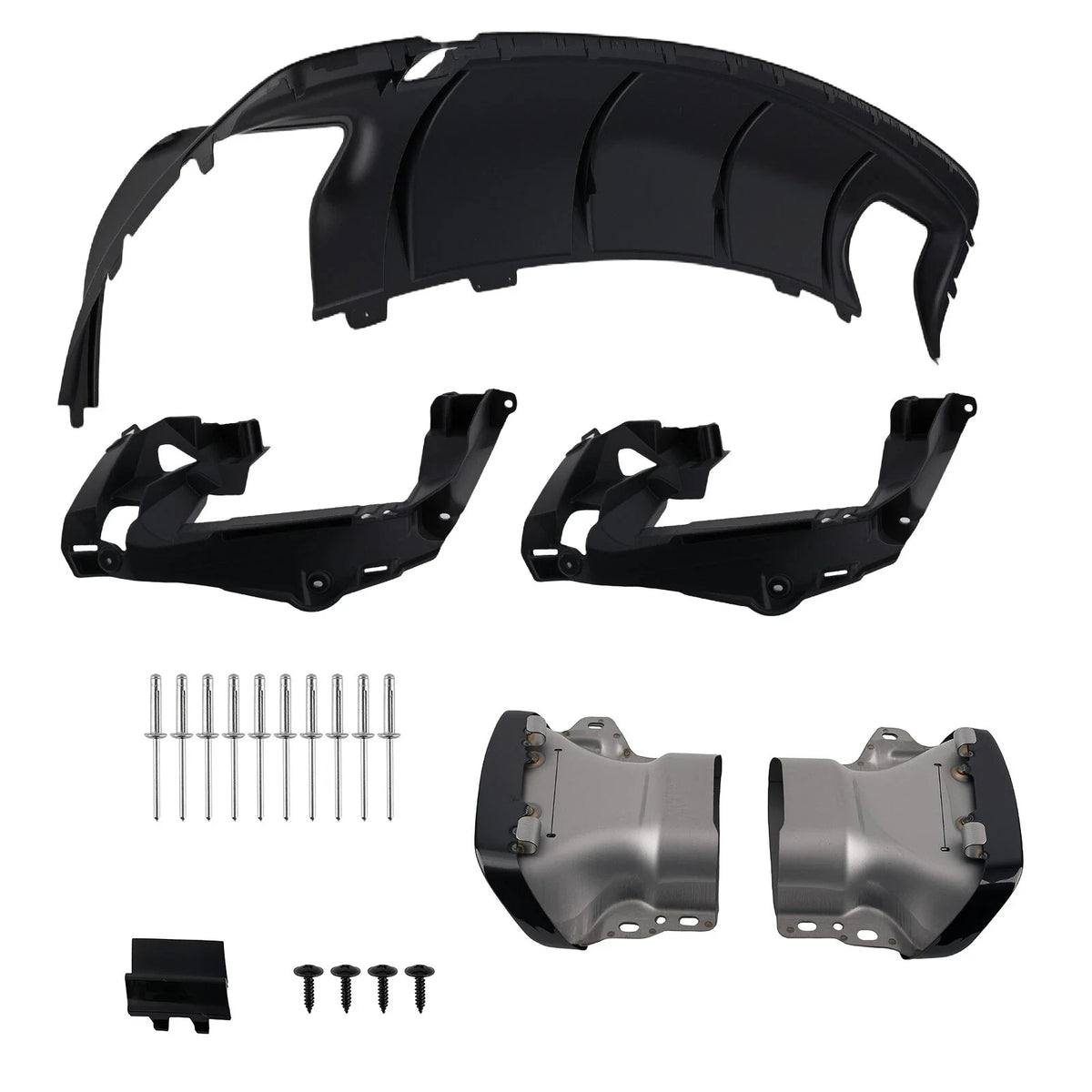 Rear Bumper Diffuser Set for Mercedes-Benz CLA-Class W117 C117 X117 (2013–2019)