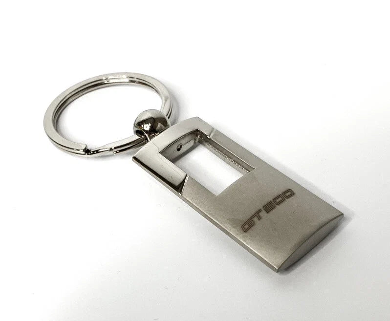 Key Fob Chain Rectangle Chrome Gunmetal Replacement for Shelby GT500 (2020–2024)