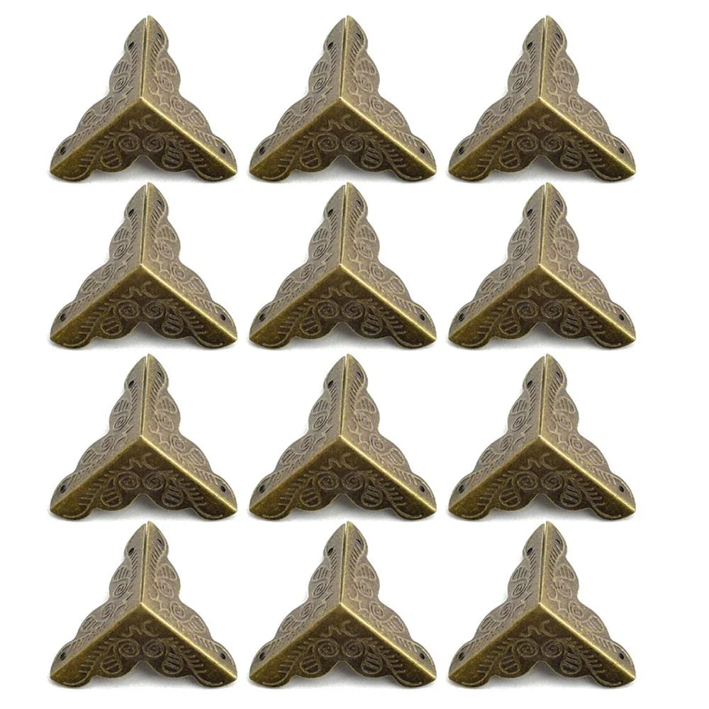 12Pcs Antique Box Corner Protector for Furniture Edge Guard