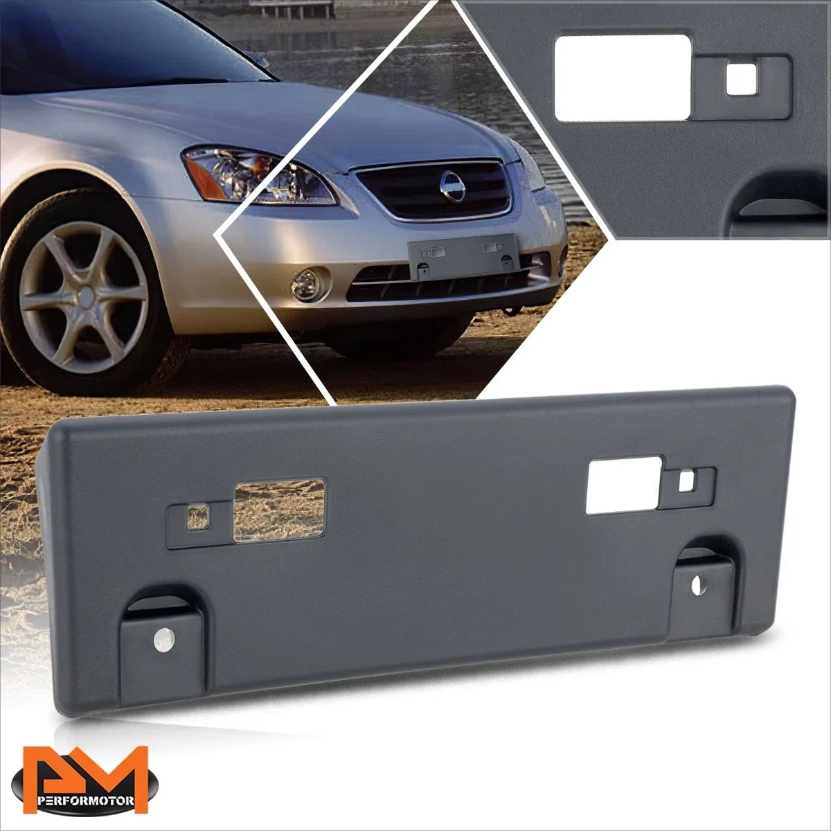 Tow Hook License Plate Mounting Bracket for Nissan Altima (2005–2006)