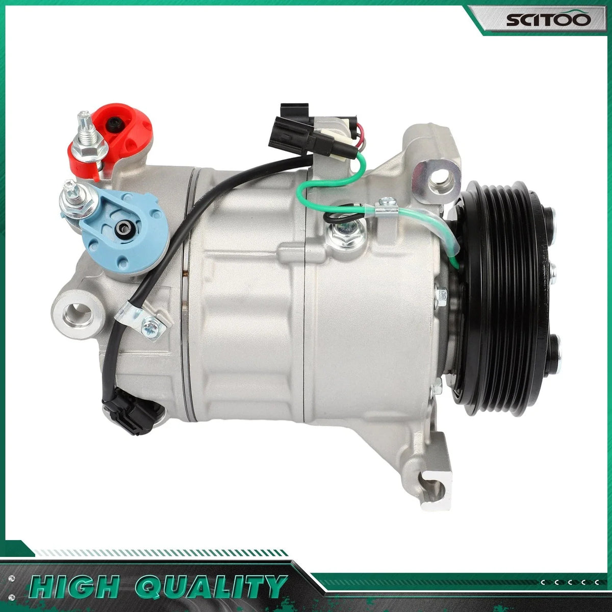 A/C Compressor w/Clutch for Volvo S80 (2006), V70 (2007–2010), XC60 (2010–2014)