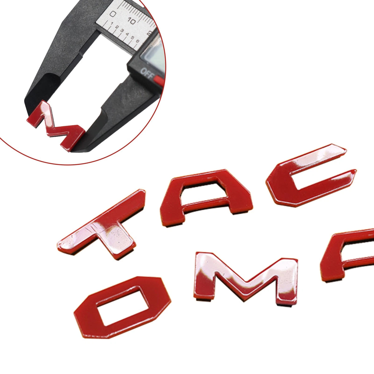 Gloss Red Dashboard Insert Emblem for Tacoma (2016–2023)
