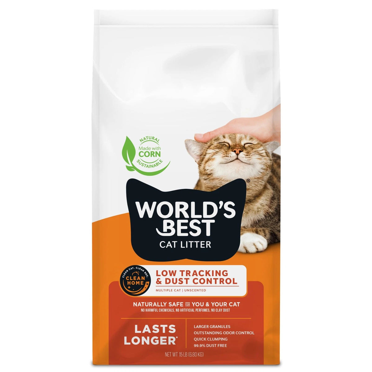 15lb Cat Litter for Multiple Cats - Low Tracking & Dust Control