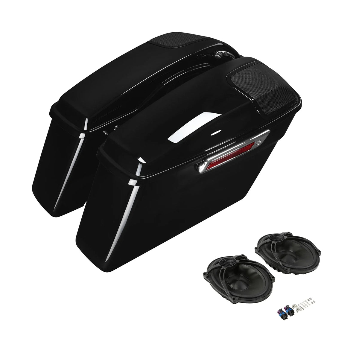 Hard Saddlebags with 5"x7" Speakers for Harley Touring Street Glide (2014–2023)