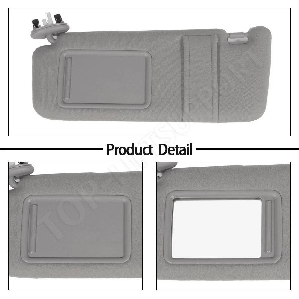 Sun Visor Set for Toyota Camry (2007–2011) with Sunroof and Light