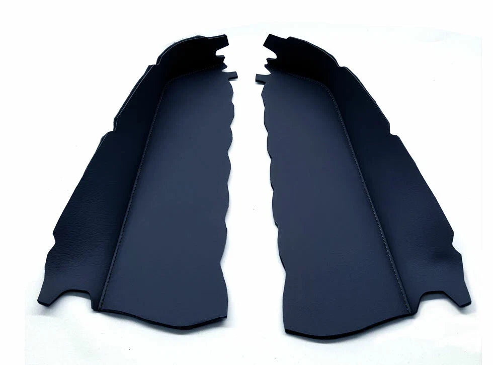 Door Panel Armrest Cover for Ford F150 Lariat (2015–2018) - Black Leather