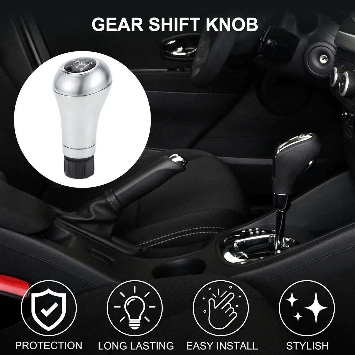 6 Speed Manual Shift Knob for Mercedes-Benz C-Class (2000–2023) Aluminum Alloy