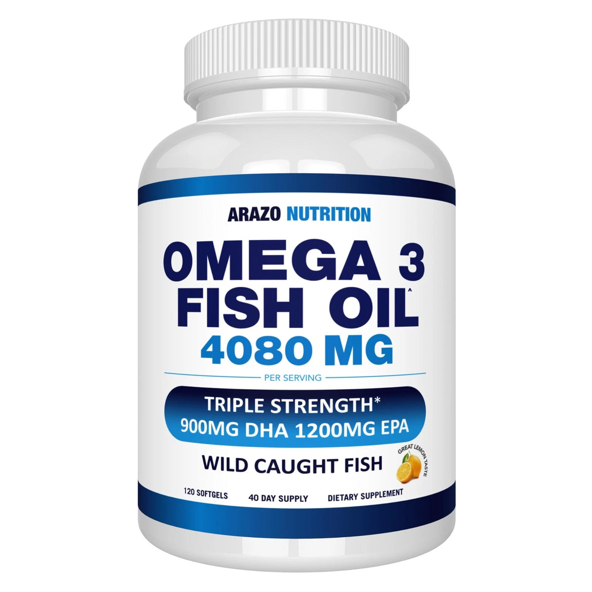 Omega-3 Fish Oil 120 Count for (Pack of 1)