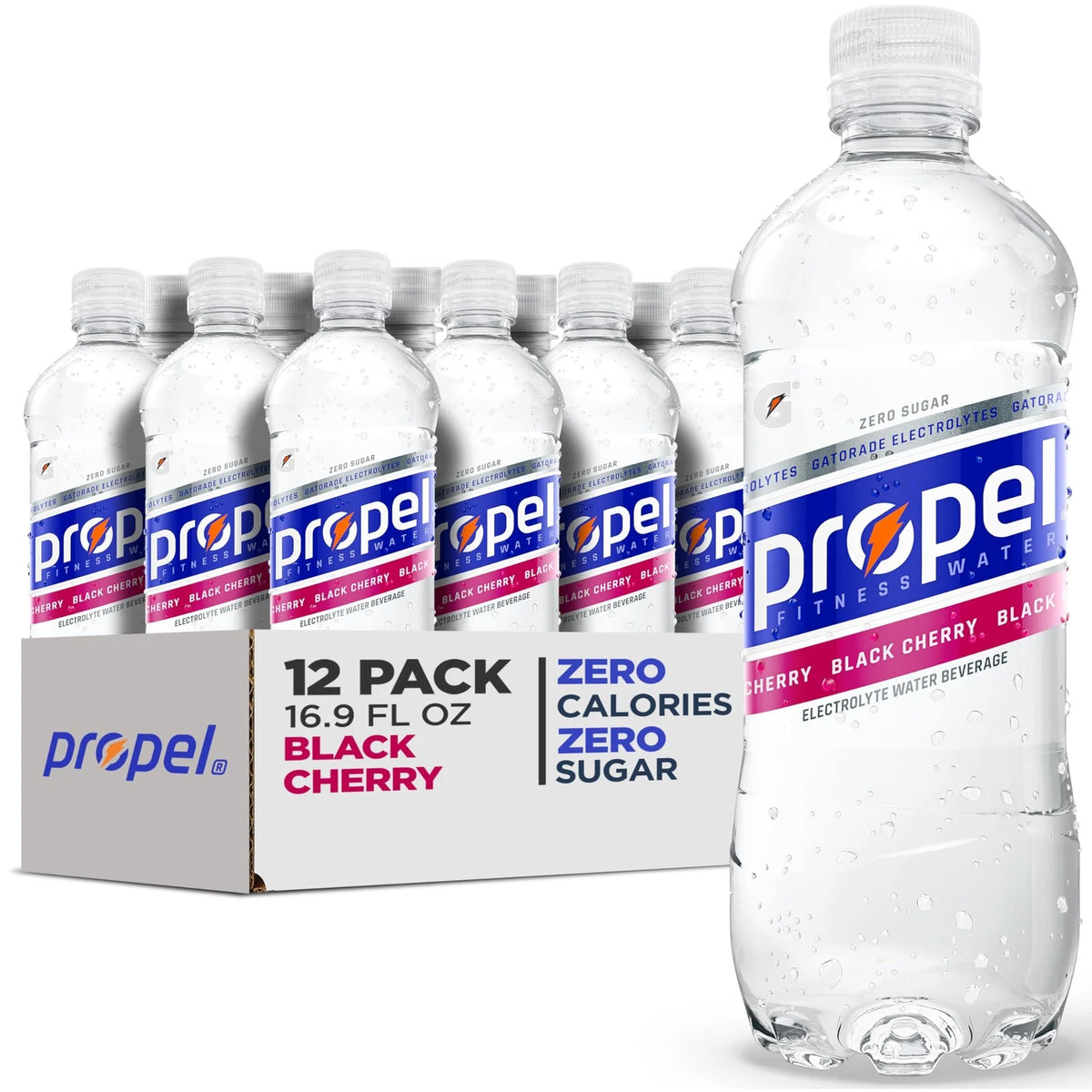 12X Propel Black Cherry Zero Calorie Electrolyte Sports Water