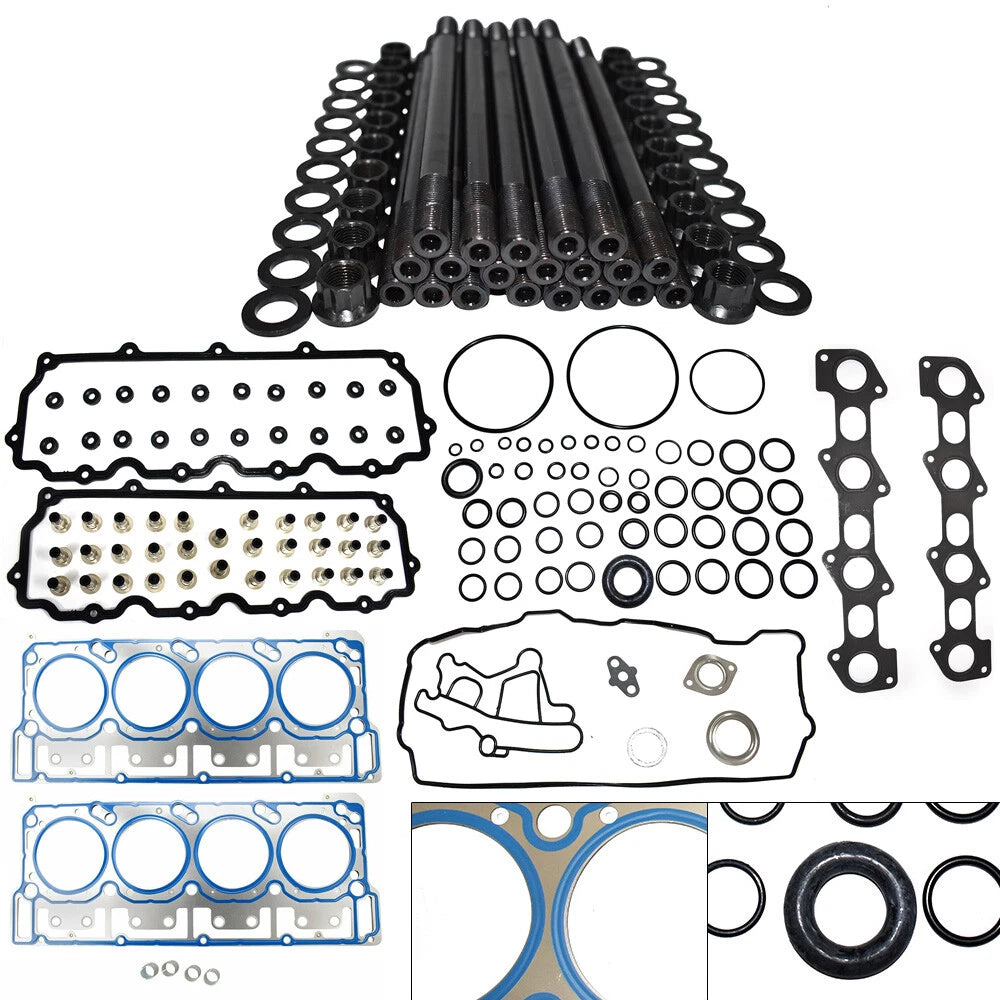 18mm Cylinder Head Stud & Gasket Kit for Ford 6.0L Powerstroke (2003–2007) 2504202, 54450A, 26374PT
